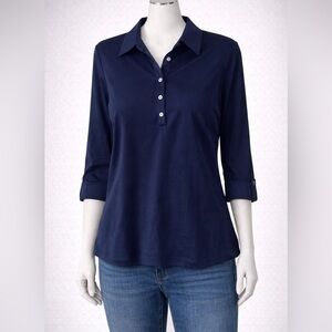 NWT La Madonna collar t-shirt size M